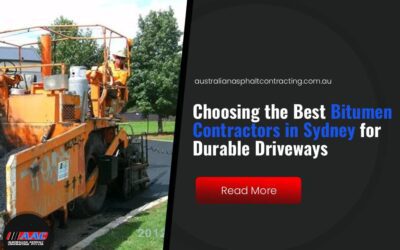 Choosing the Best Bitumen Contractors in Sydney for Durable Driveways